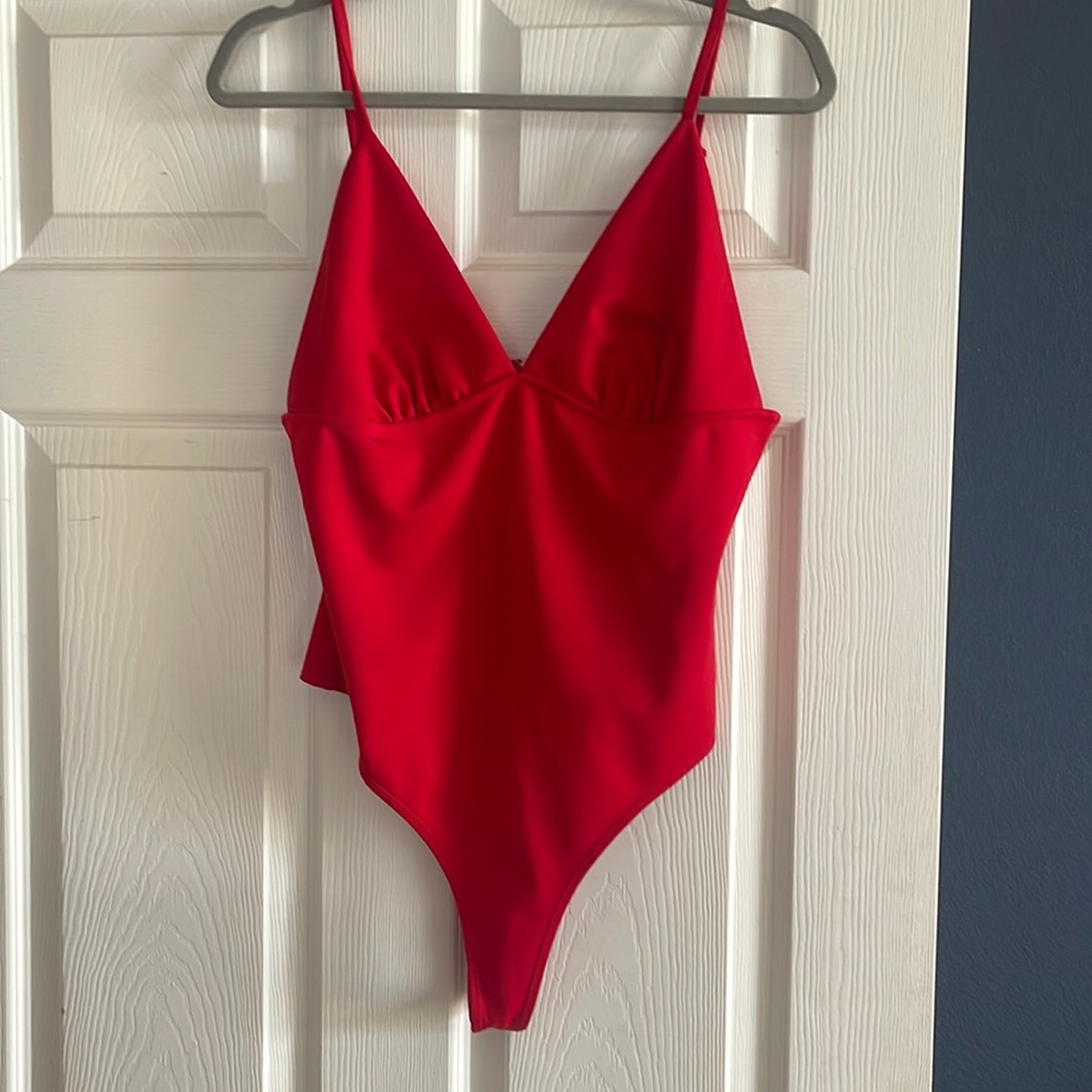Red bodysuit